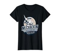 Phil McCrackin Caulking, Airport Exchange Value Graphic T-Shirt, Women, Black, M