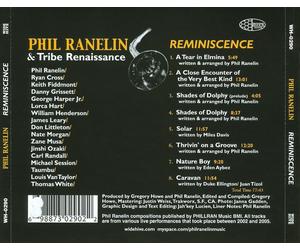 PHIL RANELIN & THE TRIBE/PHIL RANELIN - REMINISCENCE: LIVE NEW CD