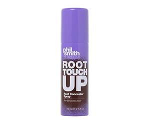 Phil Smith Be Gorgeous | Root Touch Up Root Concealer Spray for Brunette Hair | Quick Drying | Hides Grey Hairs | 75 ml