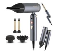 Phil Smith by Carmen Mini Foldable Hair Dryer | 110,000RPM BLDC motor, ionic technology, 5 attachments