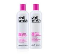 Phil Smith Professional Colour Protect Shampoo and Conditioner, 400ml | Colour Safe, For Colour Treated Hair, Protects Shine & Vibrancy, 400ml
