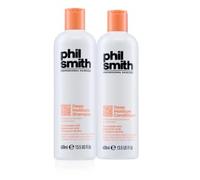 Phil Smith Professional Deep Moisture Shampoo and Conditioner, 400ml | Hydrating & Moisturising, For Dry, Wavy & Curly Hair, Frizz Control with Hyaluronic Acid, 400ml