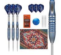 Target Darts Phil Taylor Steel Tip Gx2 Dart Set, 26G | 95% Tungsten Darts, Pro Ultra No.6/Vapor S Flights & Power Titanium Shafts, Swiss Nano Points Silver & SP Tool Included | Player Edition