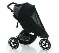 phil&teds Sun Protection Mesh Cover - UV Shade For Dash Single Stroller - Black