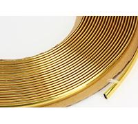 phil trade Gold Chrome Trim 6 mm x 15 m Self-Adhesive Universal Car Gold Strip Contour