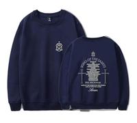 Phil Wickham Song Of The Saints Album Merch Sweatshirt Unisex Casual Crewneck Long Sleeve Pullover Clothes (L,Navy)