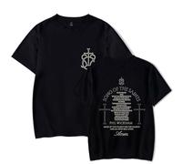 Phil Wickham Song of The Saints Album Print T-Shirt Men Women O-Neck Fashionable Short Sleeve (Black,XXL)
