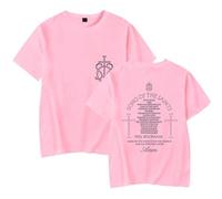 Phil Wickham Song of The Saints Album Print T-Shirt Men Women O-Neck Fashionable Short Sleeve (Pink,XXS)