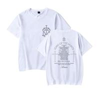 Phil Wickham Song of The Saints Album Print T-Shirt Men Women O-Neck Fashionable Short Sleeve (White,4XL)