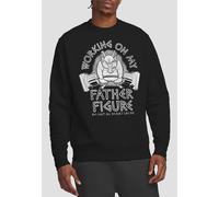 Phil Working On My Father Figure Sweatshirt, Black Disney Black M