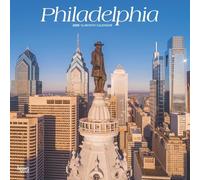 Philadelphia | 2025 12 x 24 Inch Monthly Square Wall Calendar | Plastic-Free | BrownTrout | USA United States of America Pennsylvania Northeast City