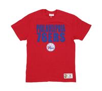 Philadelphia 76ers NBA Tee - male - Mitchell & Ness - T-Shirts - Red - M - Tops M