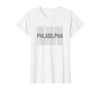Philadelphia City Pennsylvania Philly Value Graphic T-Shirt, Women, White, M