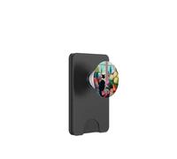 Philadelphia City Skyline Tuxedo Cat Illustration PopSockets PopWallet for MagSafe
