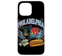 Philadelphia Cityscape Liberty Bell Cheesesteak Case for iPhone 13 Pro Max