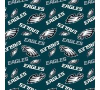 Philadelphia Eagles Cotton Fabric - NFL Team Logo Cotton Fabric by The Yard, Fat Quarter, Half Yard, 1 Yard, 2 Yard Cuts
