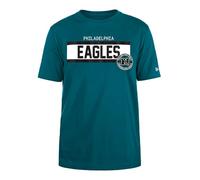 PHILADELPHIA EAGLES New Era Cap NFL Regular T-Shirt High Density Ink Screenprint Front Graphic Original Team Color Unisex Dark Green