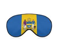 Philadelphia Flag Sleep Mask Eye Cover for Sleeping Men Women Light Blocking Travel Blindfold