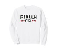 Philadelphia Girl Hearts State Cute Philly Girls Sweatshirt