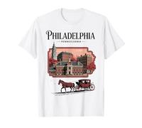 Philadelphia Liberty Bell Carriage Historic Souvenir T-Shirt
