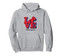 PHILADELPHIA love live city liberty bell sign retro pride Pullover Hoodie