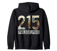 Philadelphia Pennsylvania 215 Area Code Pride Souvenirs Zip Hoodie