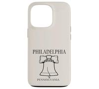Philadelphia Pennsylvania Minimalist City Travel Souvenir Case for iPhone 13 Pro