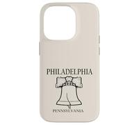 Philadelphia Pennsylvania Minimalist City Travel Souvenir Case for iPhone 14 Pro