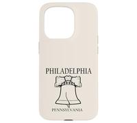 Philadelphia Pennsylvania Minimalist City Travel Souvenir Case for iPhone 15 Pro