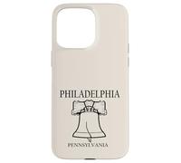 Philadelphia Pennsylvania Minimalist City Travel Souvenir Case for iPhone 15 Pro Max