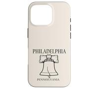 Philadelphia Pennsylvania Minimalist City Travel Souvenir Case for iPhone 16 Pro