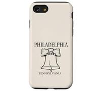 Philadelphia Pennsylvania Minimalist City Travel Souvenir Case for iPhone SE (2020) / 7/8