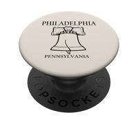 Philadelphia Pennsylvania Minimalist City Travel Souvenir PopSockets Adhesive PopGrip