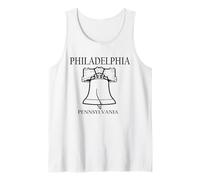 Philadelphia Pennsylvania Minimalist City Travel Souvenir Tank Top
