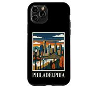 Philadelphia Skyline Pennsylvania Retro Vintage Art Case for iPhone 11 Pro