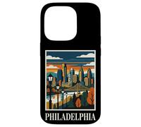 Philadelphia Skyline Pennsylvania Retro Vintage Art Case for iPhone 14 Pro