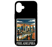 Philadelphia Skyline Pennsylvania Retro Vintage Art Case for iPhone 16 Plus