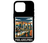 Philadelphia Skyline Pennsylvania Retro Vintage Art Case for iPhone 16 Pro
