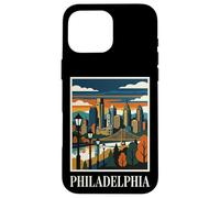 Philadelphia Skyline Pennsylvania Retro Vintage Art Case for iPhone 16 Pro Max