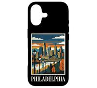 Philadelphia Skyline Pennsylvania Retro Vintage Art Case for iPhone 17