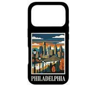 Philadelphia Skyline Pennsylvania Retro Vintage Art Case for iPhone 17 Pro