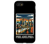 Philadelphia Skyline Pennsylvania Retro Vintage Art Case for iPhone SE (2020) / 7/8