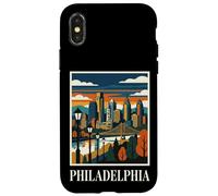Philadelphia Skyline Pennsylvania Retro Vintage Art Case for iPhone X/XS