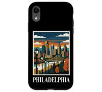 Philadelphia Skyline Pennsylvania Retro Vintage Art Case for iPhone XR