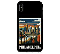 Philadelphia Skyline Pennsylvania Retro Vintage Art Case for iPhone XS Max