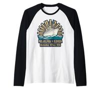 Philadelphia to Bermuda Inaugural Voyage 2026 Vintage Cruise Raglan Baseball Tee