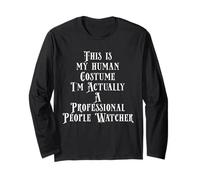 Philanthropist People Watcher Costume for Creepy Guys Long Sleeve T-Shirt