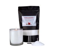 Philaro Candle Sand With Fragrance - Cosy Winter - 400g Including 4 Wicks in Four Variations - Granules - Aroma Sand - Creative DIY Alternative