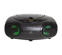 Philco CD Player Boombox with Bluetooth, AM/FM Radio, Portable CD Players for Home, Dynamic Light Display, Clear Stereo Sound and deep bass, AUX-in, MP3 /CD-R/CD-RW Compatible, AC/Battery Powered
