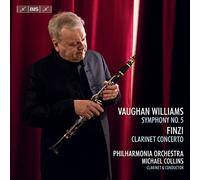 Philharmonia/Collins - Ralph Vaughan Williams: Symphnoy No. 5, Gerald Finzi: Clarinet Concerto